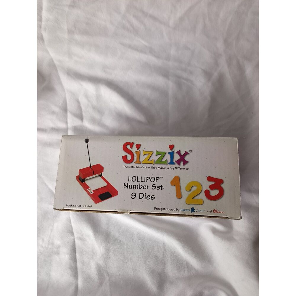 Sizzix Lollipop Number Set Complete